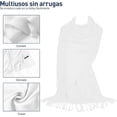 thumbnail image 3 of Bufanda Bluelander de Invierno para Mujer, Blanco, 3 of 5