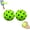 Green, variant on QenASHaing 2Pcs Quiet Pickleball Balls,Silent Foam Pickleballs for Indoor and Outdoor Practice,Noise Reducing Soft Pickleball Practice Balls with 40 Concave Holes