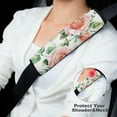 thumbnail image 4 of WYYP Roses Leaves Watercolor Car Seat Belt Pad Cover Funny Ideal for Car Interior Accessories 2Pcs, 4 of 6