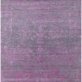 thumbnail image 1 of Ahgly Company Indoor Square Mid-Century Modern Purple Oriental Area Rugs, 3' Square, 1 of 6