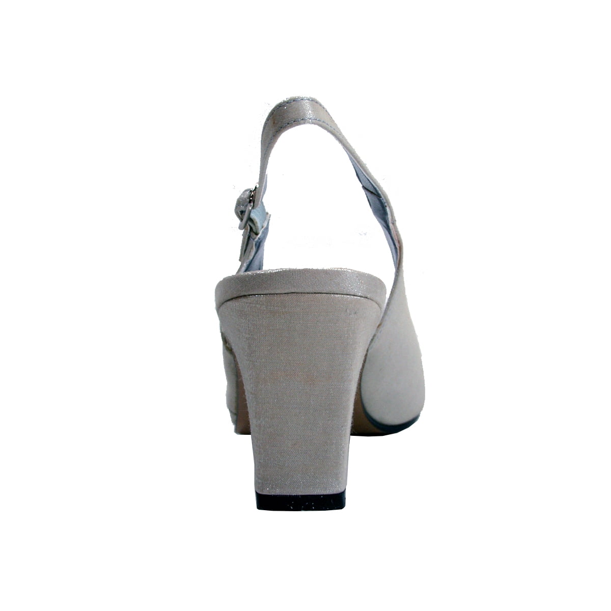 FLORAL Rene Women's Wide Width Dress Slingback Pumps SILVER 5