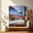 thumbnail image 6 of Mountain Valley Impressionist Canvas Oil Painting, Rural Scenery Home Wall Art, 6 of 8