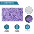 thumbnail image 6 of Vintage Purple Placemats Set of 4, Retro Botanical Abstract Art Placemats for Dining Table, Place Mats for Kitchen Tabletop, Waterproof Wipeable Dining Table Mats Set, 6 of 9