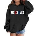 thumbnail image 4 of GBSYEWXS Toddler Girls Hoodies Long Sleeve Hooded Letter Print Tops Trendy Casual Sweatshirt Size 2-3 Years Black, 4 of 4