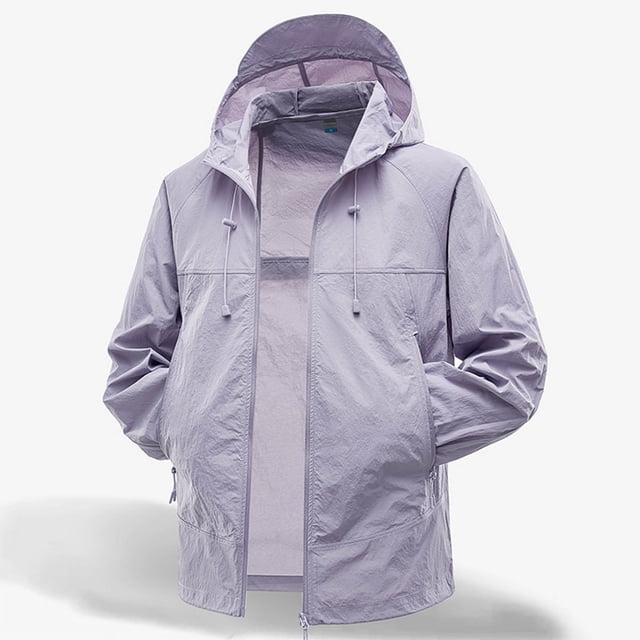 pstuiky camisa de manga larga para hombre, Blusa informal de color liso con capucha y manga larga raglán para hombre, resistente al sol, con cordón ajustable Tops de hombre xxl