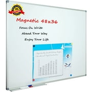 Best White Boards - Lockways Magnetic Whiteboard Dry Erase White Board, 48" Review 