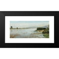 thumbnail image 2 of Paul-Camille Guigou 18x10 Black Modern Framed Museum Art Print Titled - View of the Seine in Triel (1865), 2 of 5