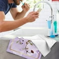 thumbnail image 6 of Purple Marble Floral Decorative Bathroom Hand Towels,Soft Absorbent Modern Bath Hand Towels for Bathroom Decorative Set of 2,Kitchen Home Spa Hotel Yoga Sport Hand Towel 14"x28", 6 of 14