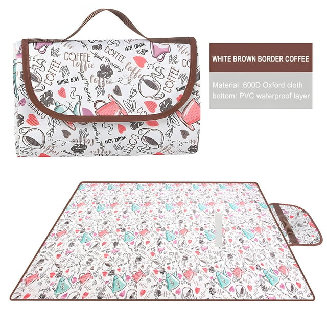 Xihbxyly Alfombra de Viaje para Exteriores, Tapete de Picnic Antiarena, Manta de Playa Impermeable, Tamaño Grande para Familias, Multiusos, Fácil de Limpiar, 150 X 100 Cm, Diseño Portátil.