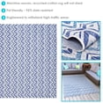 thumbnail image 2 of Sunnydaze Tapis de Patio Extérieur à Chevrons Dreams Bleu/gris - 5 Pi x 7 Pi, 2 of 7