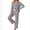 03Gray, variant on Womens Pajama Sets Long Sleeve Knit Button Down Pj Lounge Sets Sleepwear with Drawstring Pockets