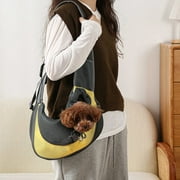 under 20$ Gnobogi Small Pet Dog Sling Carrier, Breathable Mesh Travelling Pet Hands-Free Sling Bag Adjustabled Padded Strap Front Pouch Single Shoulder Bag For Dogs Cats Clearance