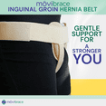thumbnail image 5 of Movibrace Inguinal Groin Hernia Brace Unisex Beige | Left, Right or Double | (Double |, Large), 5 of 10