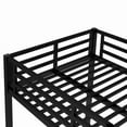 thumbnail image 3 of Luckynote Twin XL over Twin XL Bunk Bed, Heavy Duty Metal Frame, Space Saving Design with Noise Reduction, No Box Spring Needed, for Shared Spaces, Black, 3 of 10