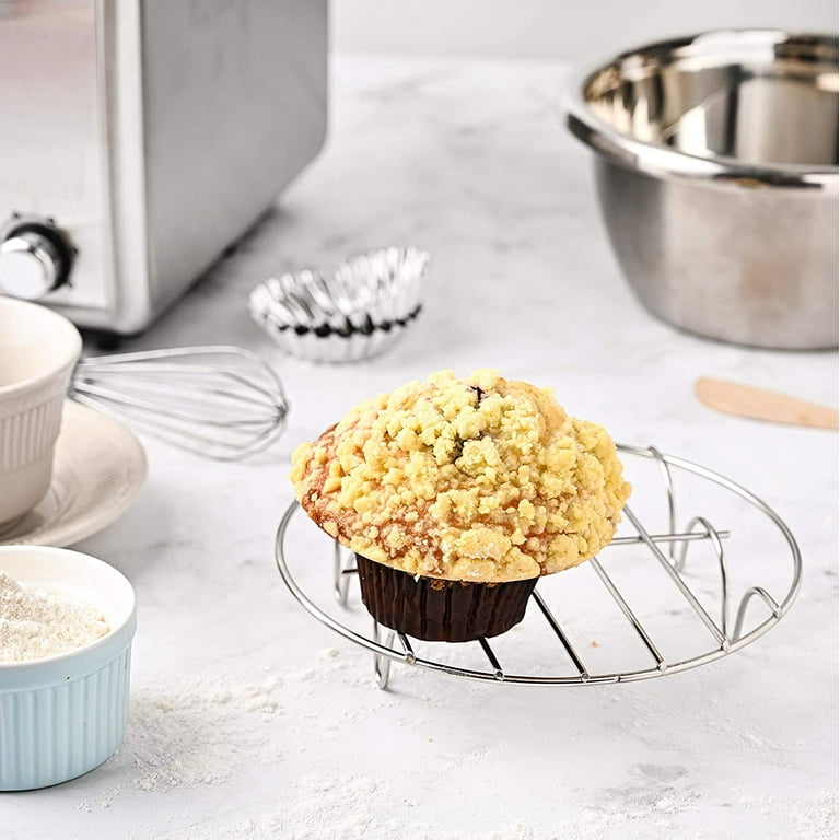 Stainless Steel Steamer Rack Multi Purpose Round Cooling Rack