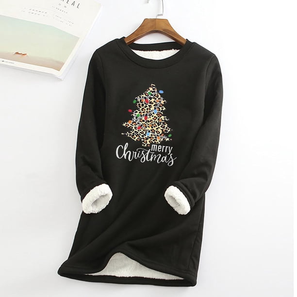Ichuanyi liquidación mujer gruesa sudadera de vellón de manga larga estampado de manga ICHUANYI WER202308242309