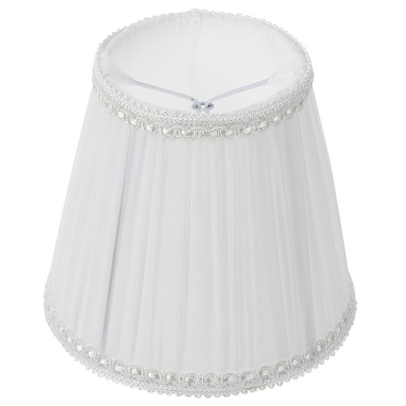 VERDANVERSE 1Pcs White Cloth Lampshade for Wall Lamp Cover Modern Style Round Shape 14.0x13.0x13.0in
