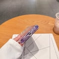 thumbnail image 4 of for iPhone 14 Case Clear, Transparent Hybrid Crystal iPhone 14 Phone Case [Hard Plastic & Soft Silicone Bumper] Acrylic Non-Yellowing Thin Slim Protective Cover for Women, Purple+Blue, 4 of 10