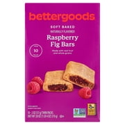bettergoods Raspberry Fig Bars, 2 oz Twin Packs, 10 Count