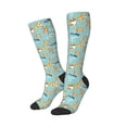 thumbnail image 2 of JUNZAN Fun Novelty Knee Warmer High Socks-Cute Dogs Corgi, 2 of 8