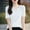 White, variant on Womens Short Sleeve V Neck Tops Business Casual Lightweight Comfy Blouses Summer Fashion Outfits