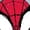 CHAMBRAY BLUE, variant on Spiderman - Scribble Spidey - Youth Girls Boxy T-Shirt