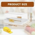 thumbnail image 2 of Butter Dish with Lid Airtight Butter Holder Reusable Butter Keeper Container Easy to Scoop and Scrape Butter Tray for Countertop and Refrigerator Door Shelf Dishwasher Safe, 2 of 10