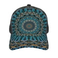 thumbnail image 3 of Disketp Mandala Print Trucker Hat Men Women - Mesh Baseball SnapBack Cap, 3 of 7