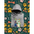 thumbnail image 7 of Colorful Welsh Corgi Walking Hoodie Men -Image by Shutterstock, Male Large, 7 of 7