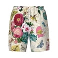 thumbnail image 4 of Lsque Mens Swim Trunks Bird Butterfly Rose Pattern - Bathing Suit Compression Liner - Beach Swim Shorts Swimwear - (S-3XL) - Stretch Quick Dry -Small, 4 of 9