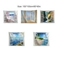 thumbnail image 4 of Toystoory Mantas Tapices Papel pintado Dormitorio Estética Imitación Póster Ventana Colgando Pintura Paisaje Murales Pegatinas Decoración del hogar Tipo 1 Toystoory HA074939-01, 4 of 6