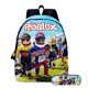 thumbnail image 1 of Mochila Roblox con estampado 3D para niños y niñas, morral escolar de dibujos animados para estudiantes de primaria y secundaria de Anime, novedad, 1 of 4