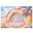 thumbnail image 1 of 210X150cm European American Valentine's Day Backdrops Balloon Roses Heart Banner Photography Backdrops, C, 1 of 8