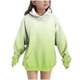 thumbnail image 2 of Cmfcve Children's Pullover Hoodies 4-14 Unisex Kids Gradient Print Athletic Sweatshirts Long Sleeves Soft Fleece Jacket with Pockets, 2 of 9