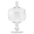 thumbnail image 1 of Weddingstar Small Glass Apothecary Candy Jar - Footed Globe Bowl With Lid, 1 of 1