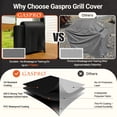 thumbnail image 5 of Gaspro Upgraded Grill Cover Fits Traeger Pro Series 575/22, Lil Tex Elite, Eastwood Grills, Heavy Duty 600D Fabric, Waterproof Grill Cover with Zipper & Drawstring, Easy to Put On and Take Off, 5 of 9