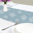 thumbnail image 4 of Yayeee Table Runner 90 inches Long Home Kitchen Dinning Party Decoration, Gray Snowflake, 4 of 7