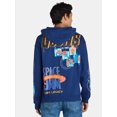 thumbnail image 3 of Space Jam Men's & Big Men's Tune Squad Front and Back Graphic Pullover Hoodie with Pocket, Sizes M-2XL, 3 of 5