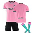 thumbnail image 2 of 21/22 Kits de fútbol para niños en casa Camisa de tiras azules Camiseta de fútbol Traje de entrenamiento Adulto-Sin señal (ROSA)-M BmatwkZeng Bmatwe Jersey, 2 of 3