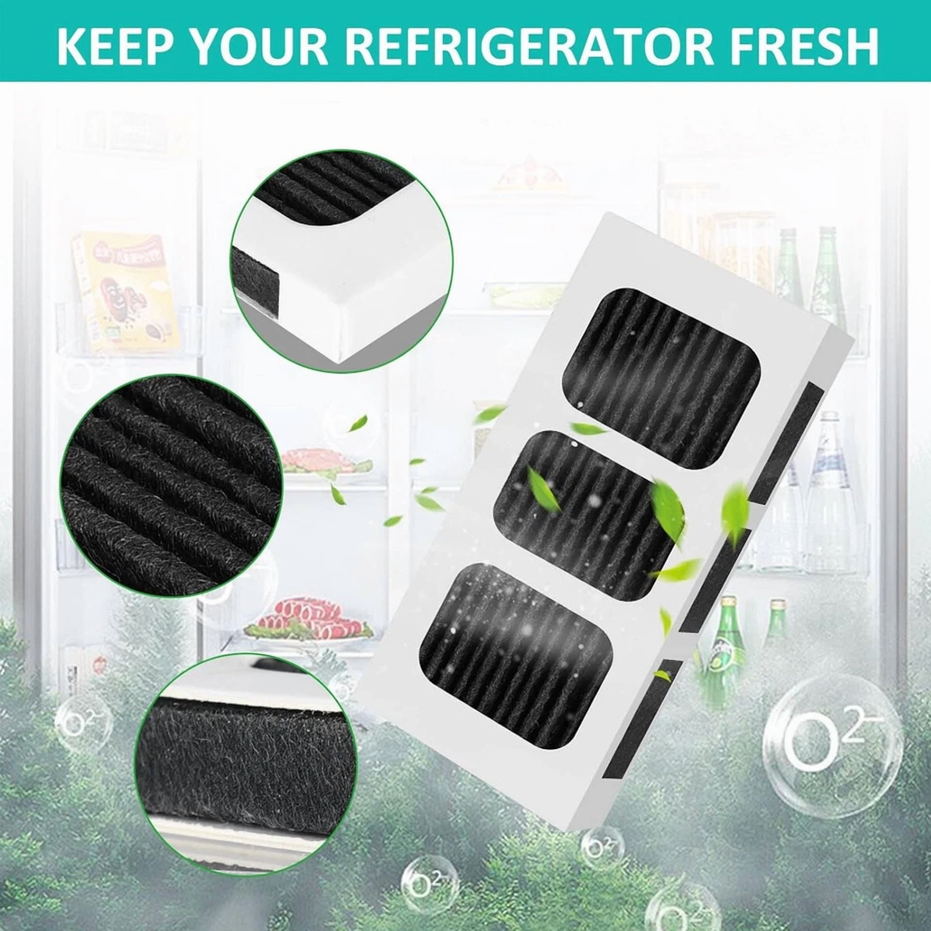 FLINT- 6 Pcs Refrigerator Air Filter Replacement Carbon Activated Filter For Paultra2