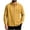 Yellow, variant on Lenpel Men's Button down Shirts Fall Long Sleeve Collared Solid Color Shirts with Pocket Business Casual Tops(Yellow,X-Large)