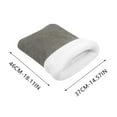 thumbnail image 3 of DAMAI Cat Winter Semi-enclosed Sleeping Bag, Warm Soft Cat Bed Plush Pet Snuggle Sack Cozy Puppy Bed Kittens Tunnel Self Warming Pet Hideaway, 3 of 8