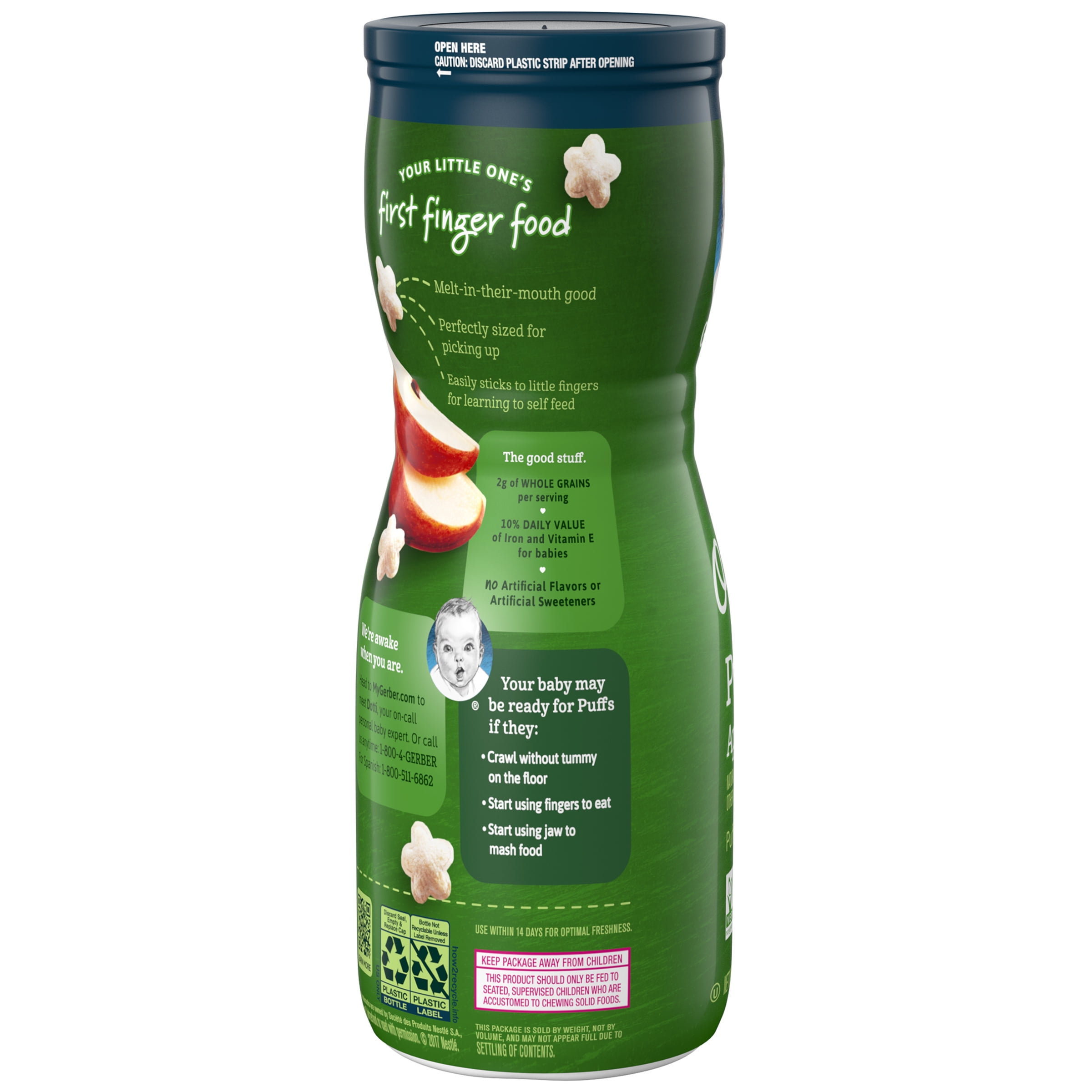 gerber organic puffs
