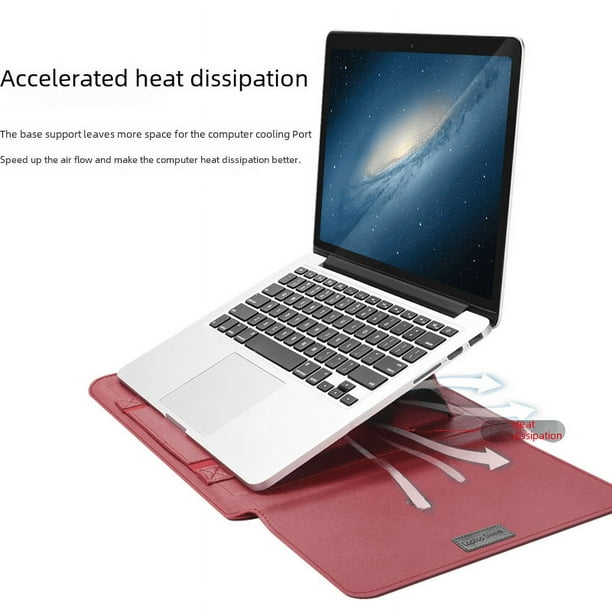 Funda protectora para portátil Apple de 13 pulgadas, bolsa interior para ordenador Huawei de 14 pulgadas, bolsa de cuero de 16 pulgadas con soporte