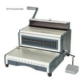 thumbnail image 1 of Electric Coil Binding Machine 2:1 Electric Iron Ring Thickening Bookbinding Machine Double Line Desk Calendar Contract ,Pinpoint Punching, 1 of 7