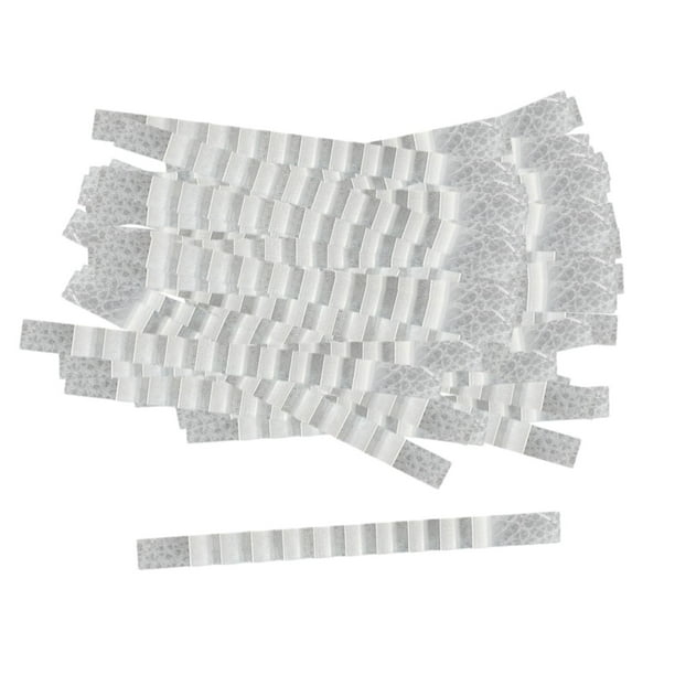 100 tiras adhesivas para perchas de ropa, transparentes, con correa para el hombro Claro 10x90mm