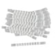 thumbnail image 1 of 100 tiras adhesivas para perchas de ropa, transparentes, con correa para el hombro Claro 10x90mm, 1 of 9
