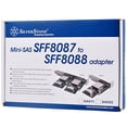 thumbnail image 4 of Silver Stone Technologies SA011 Mini Sas Sff8087 to Sff8088 Adapter, 4 of 4