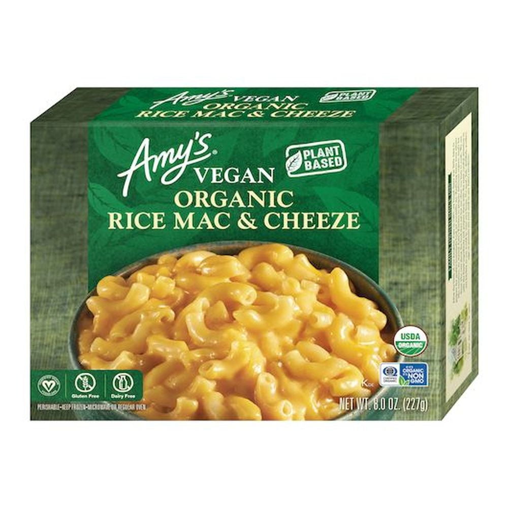Amys Non Dairy Rice Macaroni and Cheeze Entree, 8 Ounce - 12 per case.