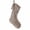 Light Gray#2, variant on Quilted Personalized Christmas Stocking 1 Pc 16.5 Inch Earth Tones Christmas Stocking, Rustic Cozy Hanging Xmas Stocking Decorations for Family Holiday Decor